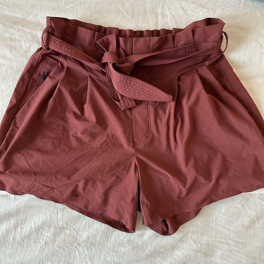 Athleta Paper Bag Shorts